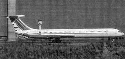 Ил-62М TL-ABW авиакомпании «Транс-Эфрикэн Эйрлайн» в Йоханнесбурге 2 июля 2002 г. (Michael Sfappen)